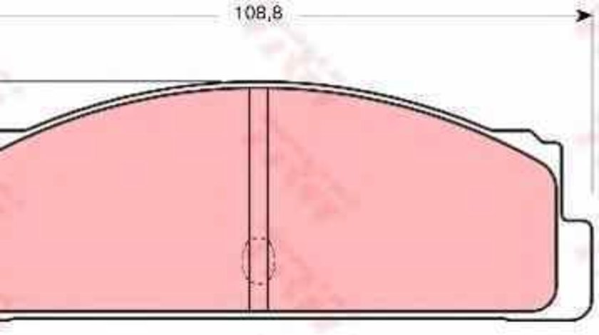 Set placute de frana FIAT 125 TRW GDB107