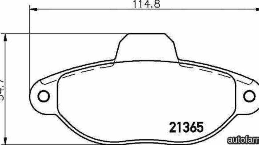 Set placute de frana FIAT CINQUECENTO 170 TEXTAR 2136502