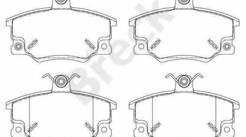 Set placute de frana FIAT SEICENTO 187 BRECK 20833 00 701 10