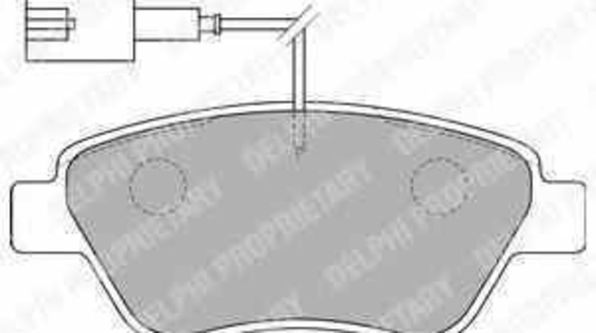 Set placute de frana FIAT STILO Multi Wagon 192 DELPHI LP1722