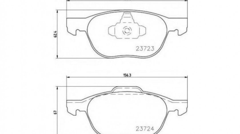 Set placute de frana Ford C-Max (2007->) #2 0252372318