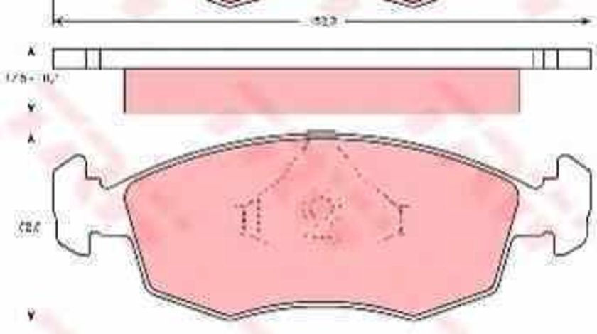 Set placute de frana FORD ESCORT VI Break GAL TRW GDB371