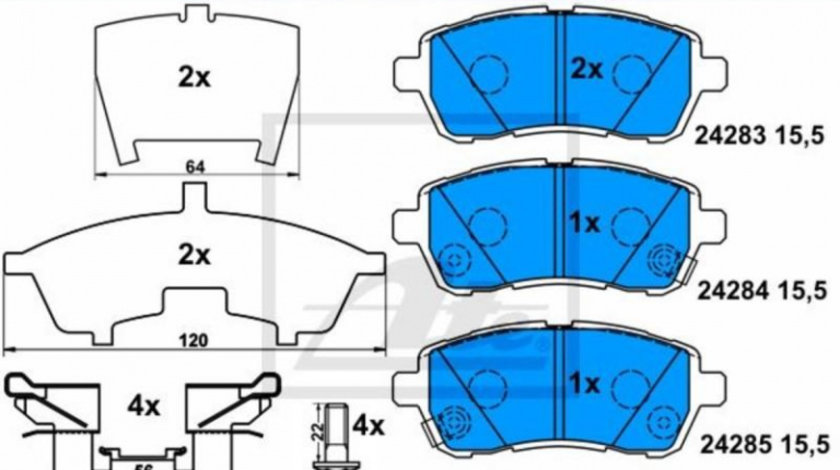 Set placute de frana Ford FIESTA 2010- #2 04465B1120000