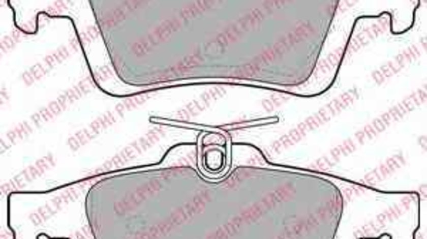 Set placute de frana FORD FOCUS II limuzina DA DELPHI LP1958