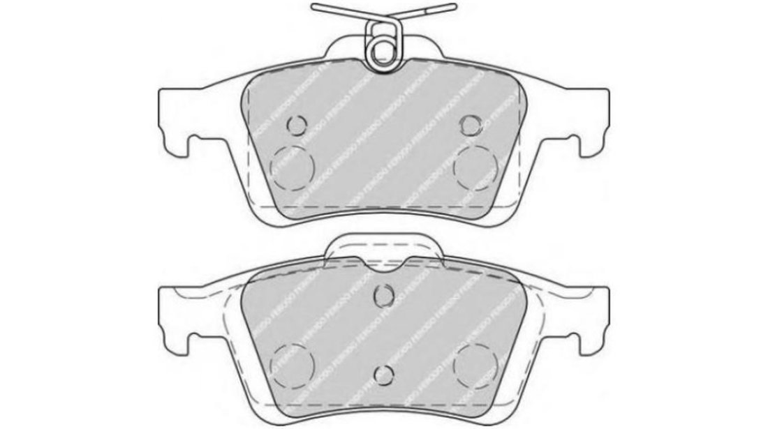 Set placute de frana Ford FOCUS III limuzina 2011-2016 #3 0986494127