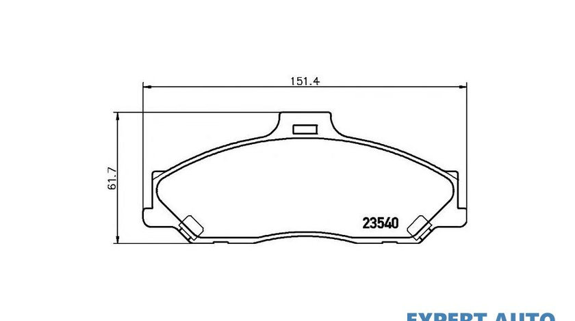 Set placute de frana Ford RANGER (ES, ET) 2005-2012 #2 073001