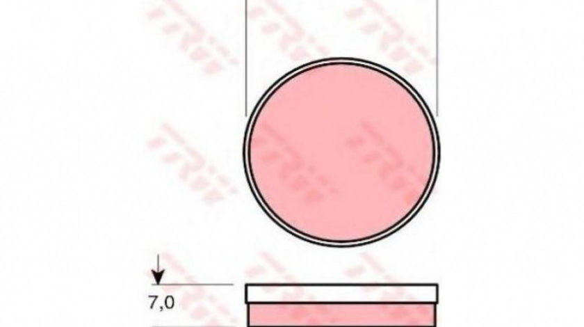 Set placute de frana,frana de parcare cu disc Citroen 2 CV 1963-1990 #2 007000