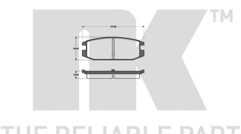 Set placute de frana,frana de parcare cu disc (223015 NK)