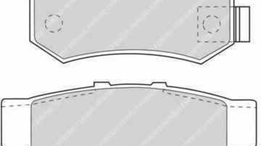 Set placute de frana HONDA ACCORD IV cupe CB CC FERODO FDB956