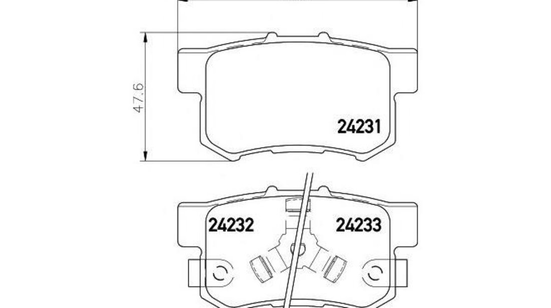 Set placute de frana Honda CR-V Mk II (RD_) 2001-2006 #2 032504