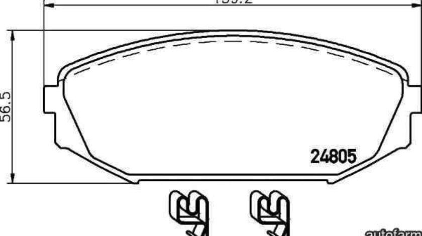 Set placute de frana HONDA ODYSSEY (RB_) TEXTAR 2480501