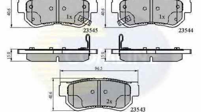 Set placute de frana HYUNDAI SANTA FÉ I SM COMLINE CBP3935