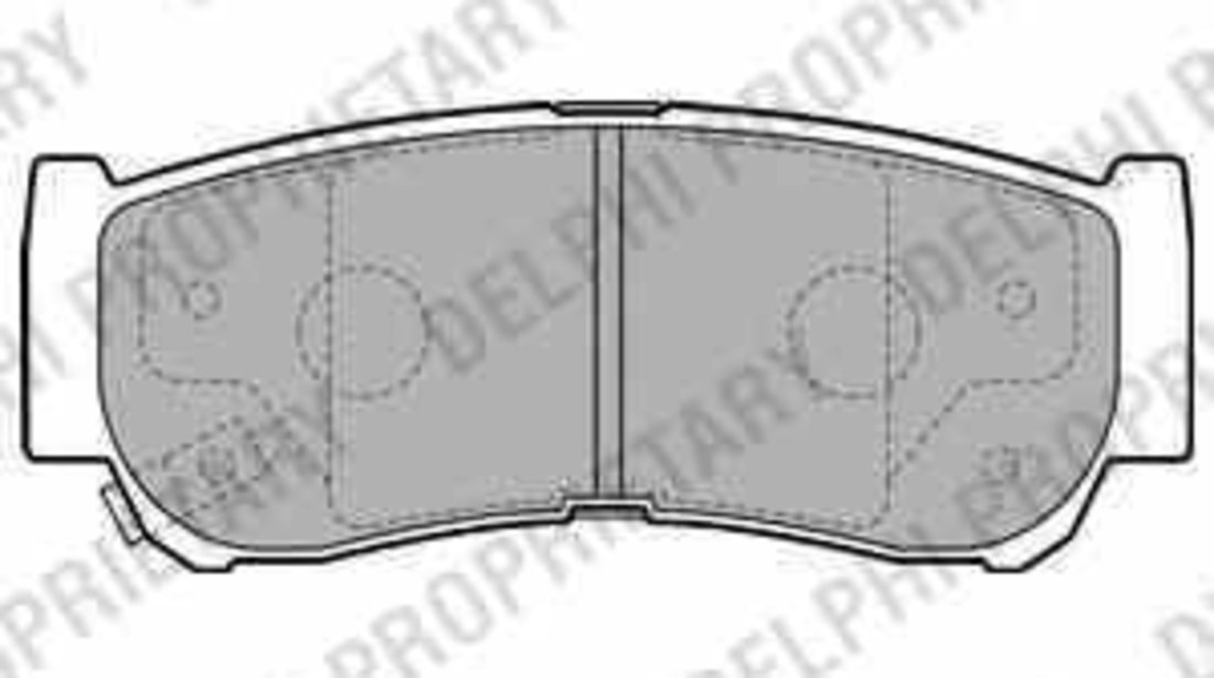 Set placute de frana HYUNDAI SANTA FÉ II CM DELPHI LP2049