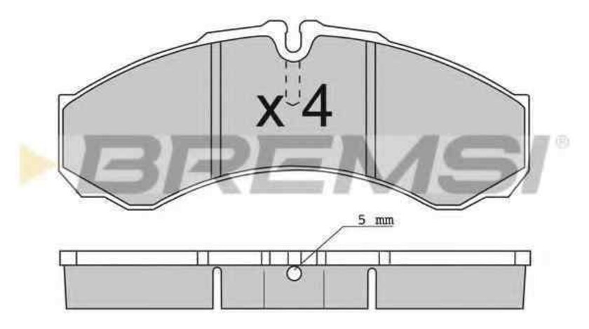 Set placute de frana IVECO DAILY III caroserie inchisa/combi FIAT 1906401