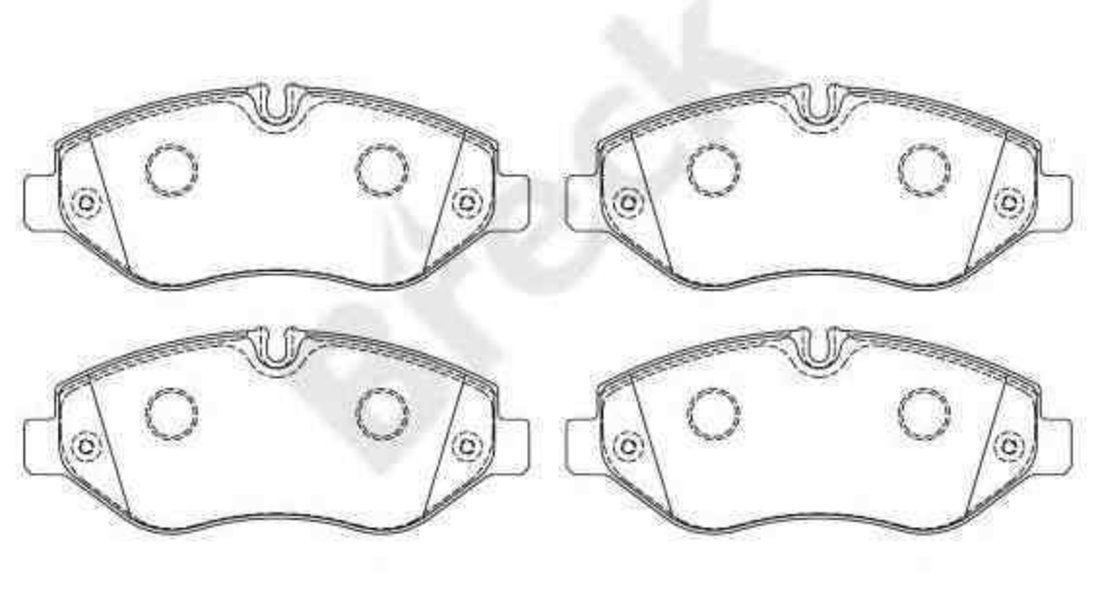 Set placute de frana IVECO DAILY IV platou / sasiu BRECK 29229 00 703 00