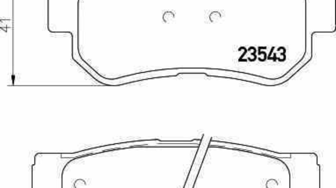 Set placute de frana JAC REIN autoturism de teren, inchis TEXTAR 2354301