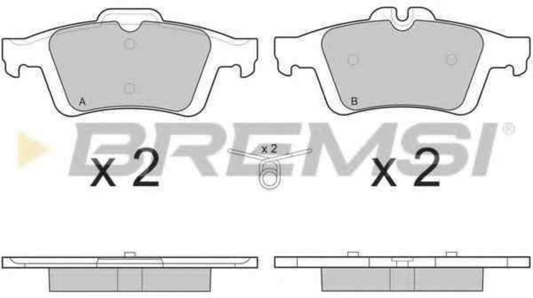 Set placute de frana JAGUAR XF (_J05_, CC9) FORD 1763677