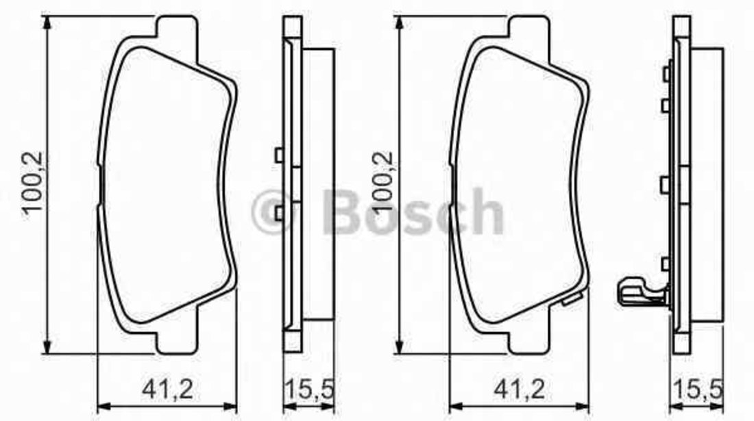 Set placute de frana KIA PRO CEE´D BOSCH 0 986 494 557