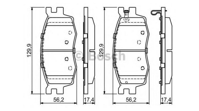 Set placute de frana Kia RIO II limuzina (JB) 2005-2016 #3 05P1345