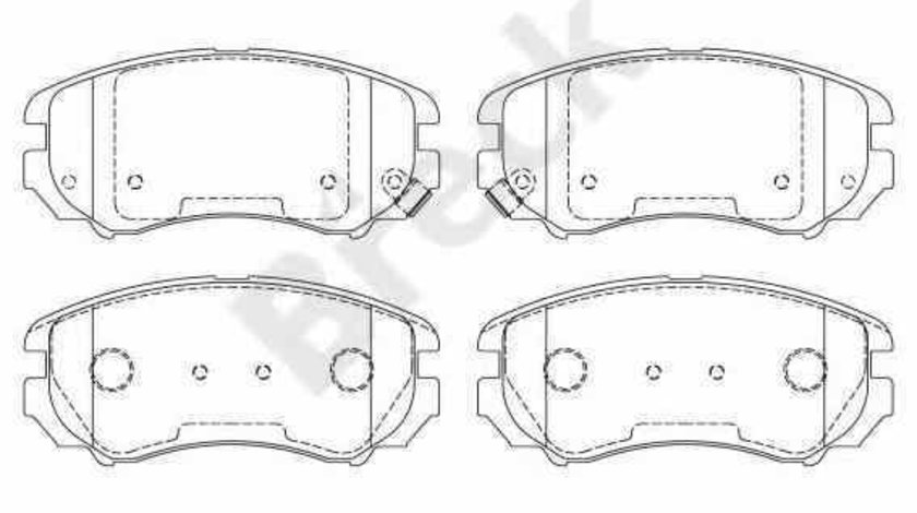 Set placute de frana KIA SPORTAGE JE KM BRECK 23891 00 701 10