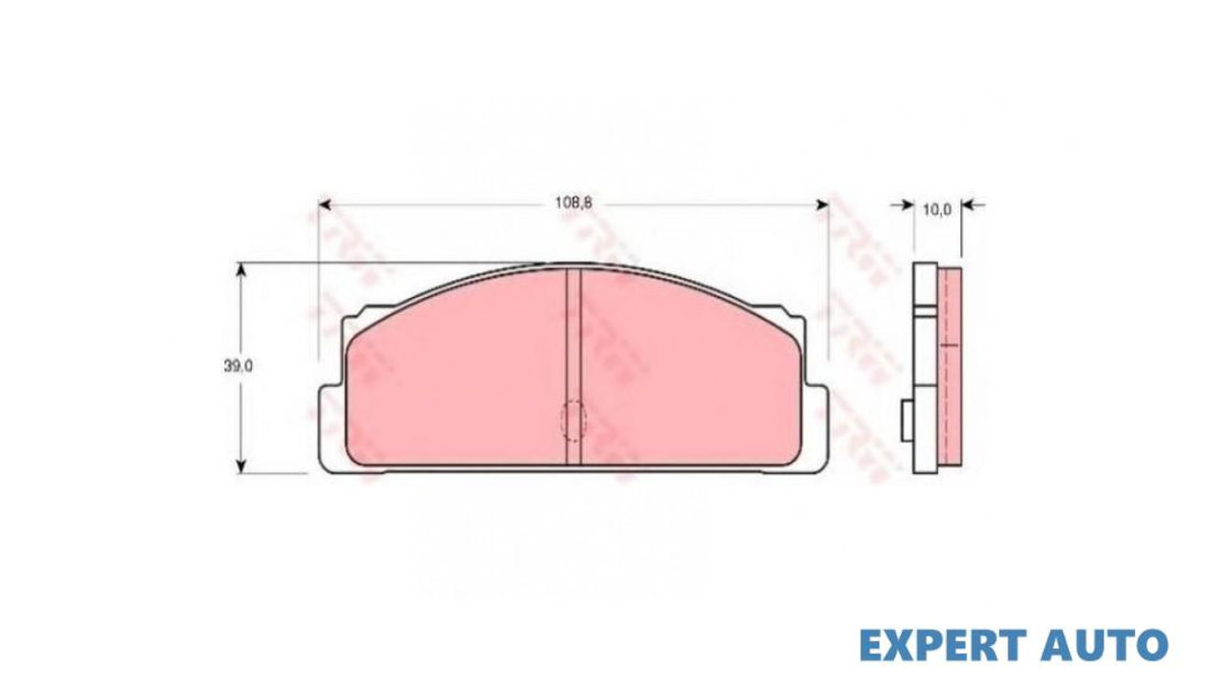 Set placute de frana Lancia BETA MONTE CARLO (137AS, 137BS) 1975-1981 #2 0000005951863