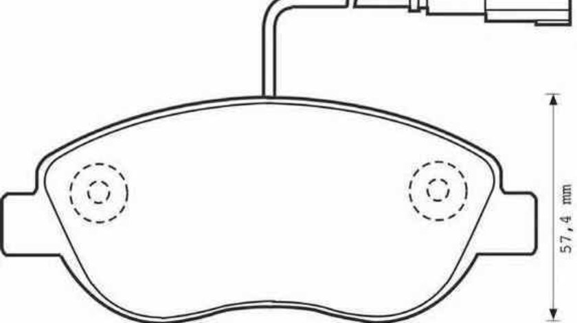 Set placute de frana LANCIA MUSA 350 JURID 573075JC