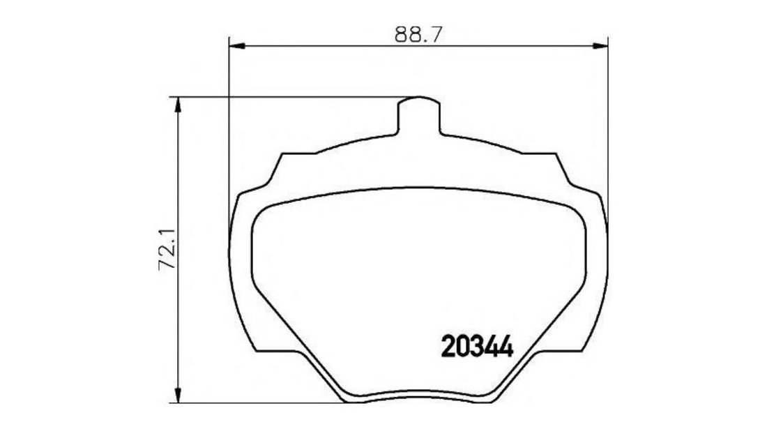 Set placute de frana Land Rover DEFENDER platou / sasiu (LD) 1990-2016 #2 005210
