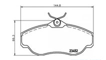 Set placute de frana Land Rover DISCOVERY Mk II (L...