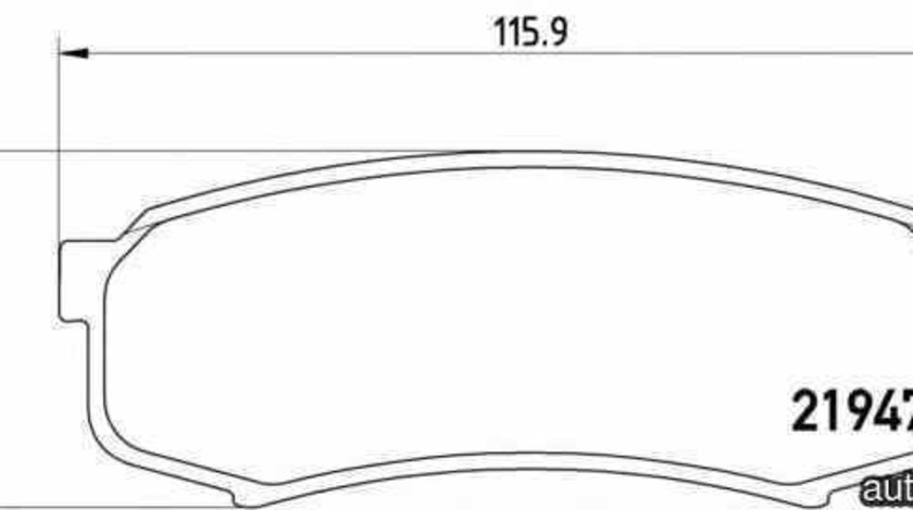 Set placute de frana LANDWIND (JMC) X8 autoturism de teren, inchis BREMBO P 83 024