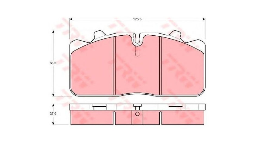 Set placute de frana MAN M 2000 L 1995-2016 #2 0252908826