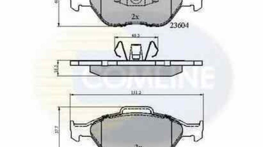 Set placute de frana MAZDA 2 DY COMLINE CBP0891