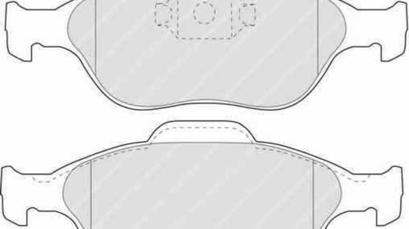 Set placute de frana MAZDA 2 DY FERODO FDB1394