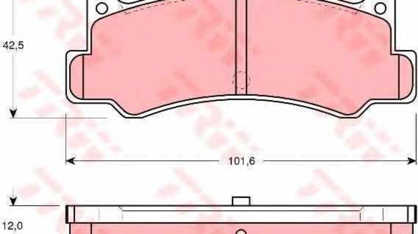 Set placute de frana MAZDA 323 III BF TRW GDB375