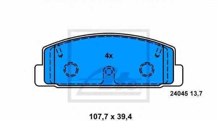 Set placute de frana MAZDA 6 GH ATE 13.0460-5804.2