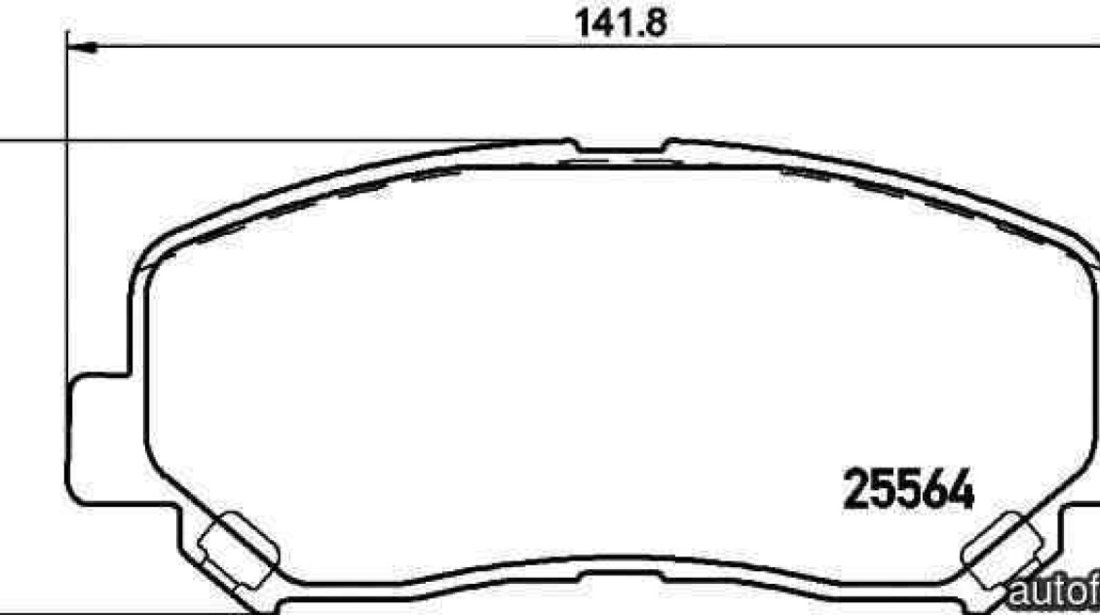 Set placute de frana MAZDA CX-5 KE GH TEXTAR 2556401