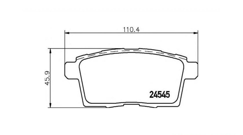 Set placute de frana Mazda CX-7 (2007-2014)[ER] #2 0986494376