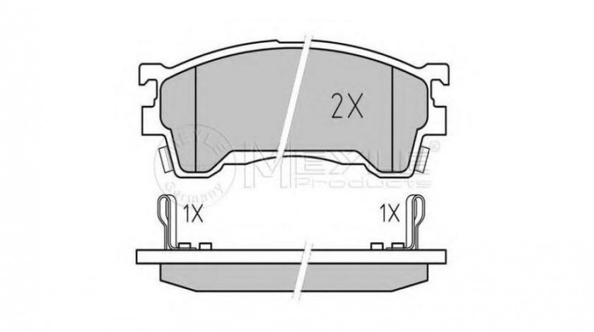 Set placute de frana Mazda MX-6 (GE) 1991-1997 #2 0252175416