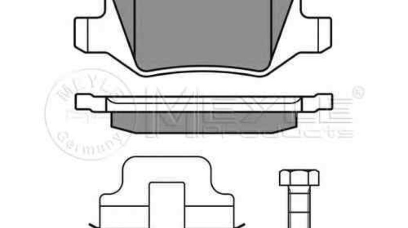 Set placute de frana MERCEDES-BENZ A-CLASS W169 MEYLE 025 231 3814/PD