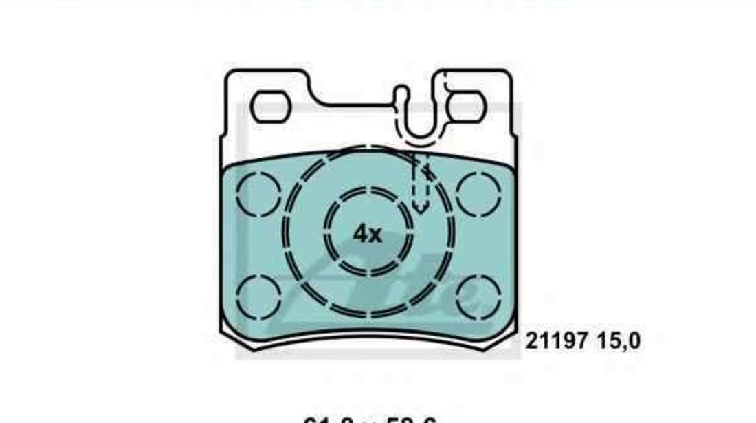 Set placute de frana MERCEDES-BENZ C-CLASS combi (S202) ATE 13.0470-3805.2