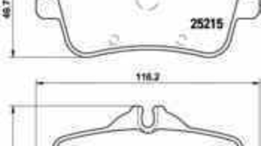 Set placute de frana MERCEDES-BENZ GLA-CLASS X156 BREMBO P 50 099