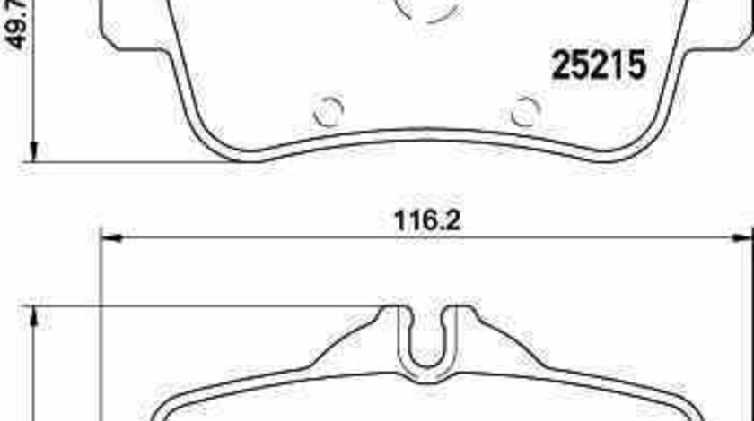 Set placute de frana MERCEDES-BENZ GLA-CLASS X156 TEXTAR 2521501
