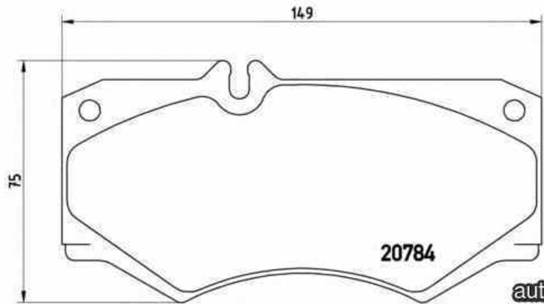 Set placute de frana MERCEDES-BENZ HENSCHEL 2-t BREMBO P 50 003