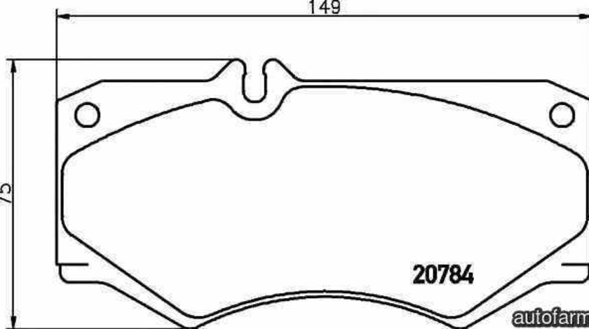 Set placute de frana MERCEDES-BENZ HENSCHEL 2-t TEXTAR 2078401