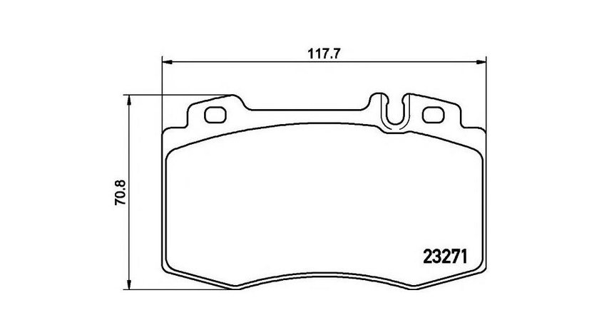 Set placute de frana Mercedes M-CLASS (W163) 1998-2005 #2 0034200520