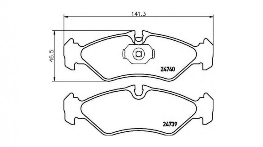 Set placute de frana Mercedes SPRINTER 2-t caroserie (901, 902) 1995-2006 #2 0004212410