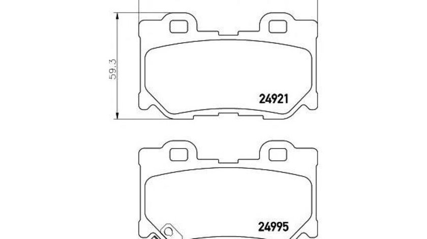 Set placute de frana Nissan 370 Z Roadster (Z34) 2009-2016 #2 136501