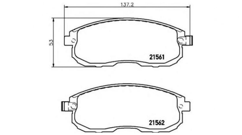 Set placute de frana Nissan JUKE (F15) 2010-2016 #2 029311