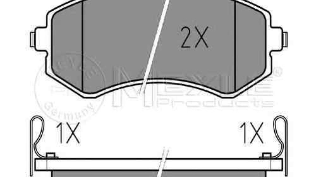 Set placute de frana NISSAN PATROL GR II Wagon Y61 MEYLE 025 235 0216/W