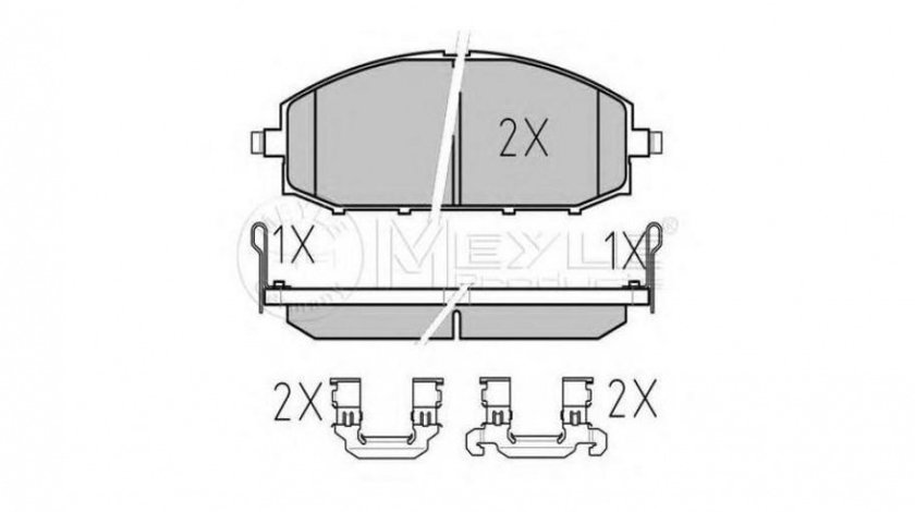 Set placute de frana Nissan PATROL GR Mk II autoturism de teren, inchis (Y61) 1997-2016 #2 0252361118W