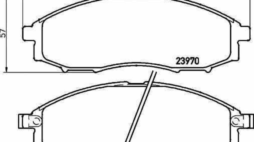 Set placute de frana NISSAN PICK UP D22 TEXTAR 2397001